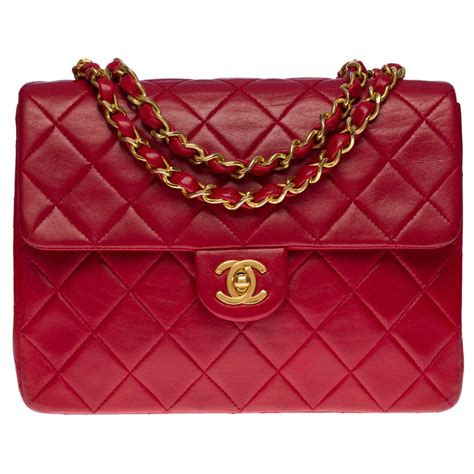 mini sac chanel rouge